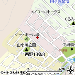 〒063-0042 北海道札幌市西区西野十二条の地図