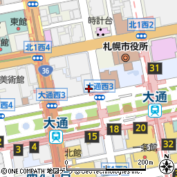 三菱ＵＦＪ銀行札幌支店周辺の地図