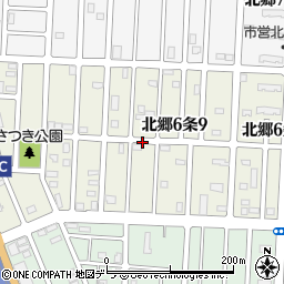 北海道札幌市白石区北郷６条周辺の地図