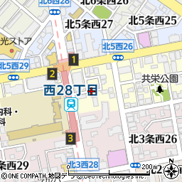 北海道札幌市中央区北４条西27丁目周辺の地図