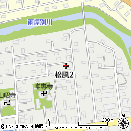 〒069-1512 北海道夕張郡栗山町松風の地図