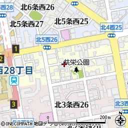 北海道札幌市中央区北４条西26丁目周辺の地図