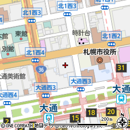 北海道新聞社周辺の地図