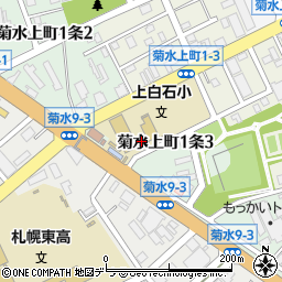 札幌市立上白石小学校周辺の地図