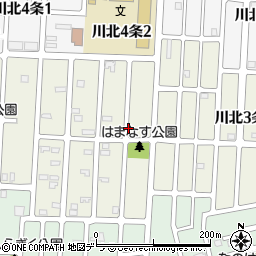 北海道札幌市白石区川北３条周辺の地図