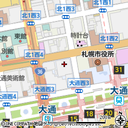 株式会社北海道新聞社　本社周辺の地図