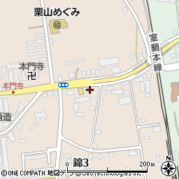 北海道夕張郡栗山町錦3丁目127周辺の地図