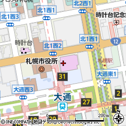 ローソン札幌北１条西一丁目店周辺の地図