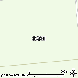 北海道夕張郡栗山町北学田周辺の地図