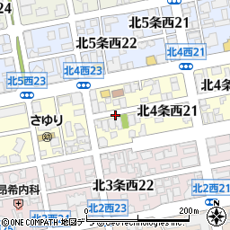 北海道札幌市中央区北４条西22丁目周辺の地図