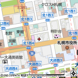 北海道札幌市中央区北１条西3丁目周辺の地図