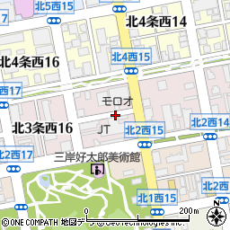 北海道札幌市中央区北３条西周辺の地図