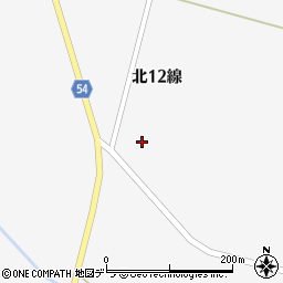 北海道河東郡音更町上然別北１２線周辺の地図