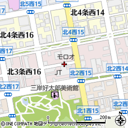北海道札幌市中央区北３条西周辺の地図
