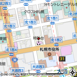 札幌市役所都市局　役職員席市街地整備部住宅担当部長周辺の地図