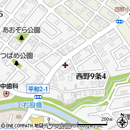 北海道警察本部西警察署交番西野周辺の地図