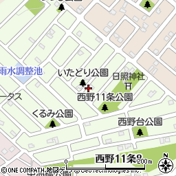北海道札幌市西区西野１１条9丁目周辺の地図