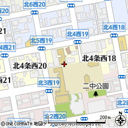 北海道札幌市中央区北４条西19丁目周辺の地図