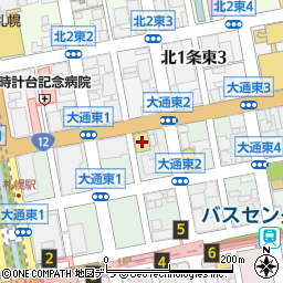 札幌日産中央店周辺の地図