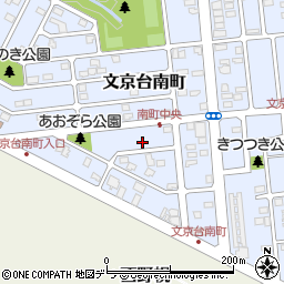 北海道江別市文京台南町18-5周辺の地図