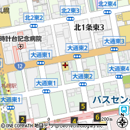 札幌日産自動車中央店周辺の地図
