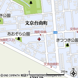 北海道江別市文京台南町18-3周辺の地図