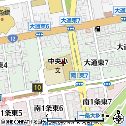 札幌市立中央小学校周辺の地図