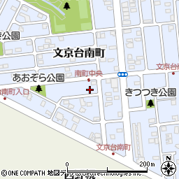 北海道江別市文京台南町18-2周辺の地図