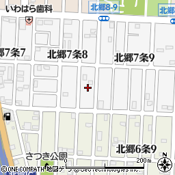 北海道札幌市白石区北郷７条8丁目7周辺の地図