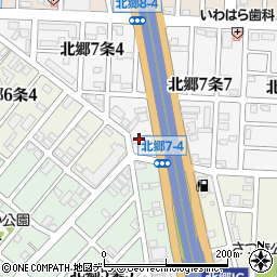 札幌新道周辺の地図
