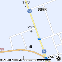 北海道マツダ厚岸店周辺の地図