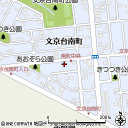 北海道江別市文京台南町18-19周辺の地図