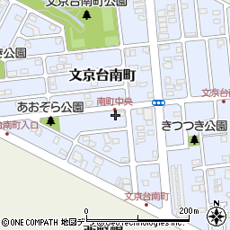 北海道江別市文京台南町18-21周辺の地図