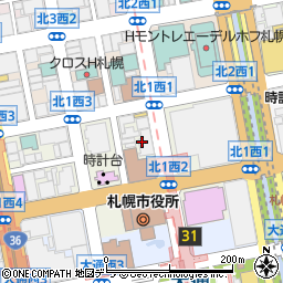 大林不動産株式会社　オーク札幌ビル管理室周辺の地図