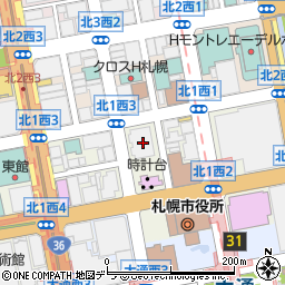 北海道札幌市中央区北１条西2丁目1周辺の地図