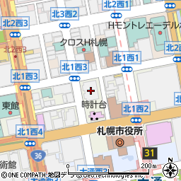 株式会社三菱商事　北海道支社周辺の地図