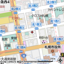 モンテ物産株式会社　札幌支店周辺の地図