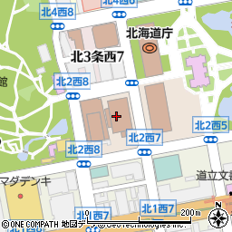 北海道警察本部周辺の地図