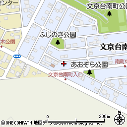 北海道江別市文京台南町8周辺の地図