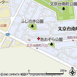 北海道江別市文京台南町8-13周辺の地図