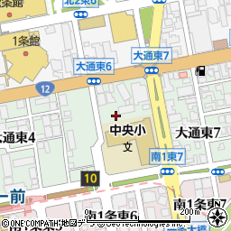 札幌市役所　子ども未来局子ども育成部中央児童会館周辺の地図