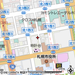 北海道札幌市中央区北１条西2丁目1-2周辺の地図