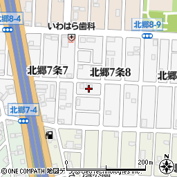 北海道札幌市白石区北郷７条8丁目3周辺の地図