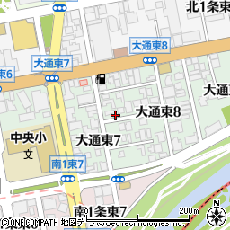 北海道札幌市中央区大通東周辺の地図