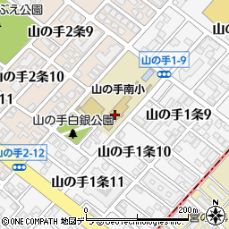 札幌市立山の手南小学校周辺の地図