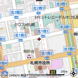 ローソン札幌北１条西二丁目店周辺の地図