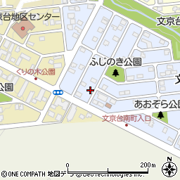 北海道江別市文京台南町7-7周辺の地図
