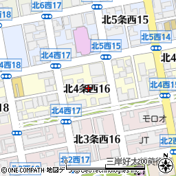 北海道札幌市中央区北４条西16丁目周辺の地図