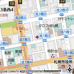 中華楼 北二条店周辺の地図