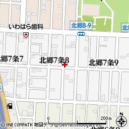 北海道札幌市白石区北郷７条周辺の地図